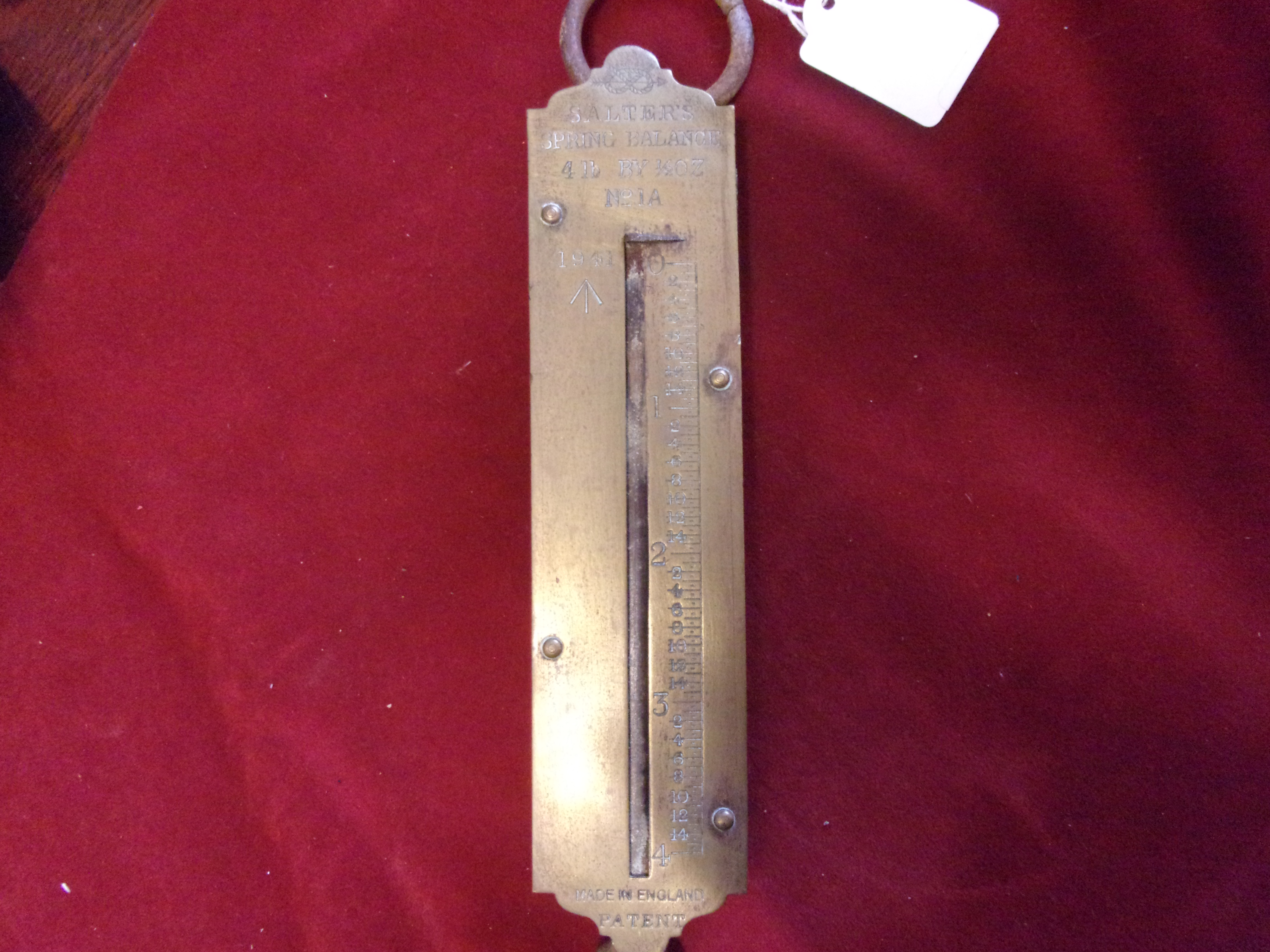 British WWII 1941 Dated Salters Spring, as used by the quarter masters to weigh out rations. 4Lb