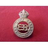 The Life Guards 1930s Service Dress Cap Badge, third type with King Edward VIII Cypher. (Brass,