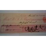 T & T.T. Paget Leicester Bank-Leicester, used order RO 13.7.81 pink on pink-printer Rowe & Co.