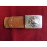 Post-War West German Bundeswehr EM/NCo’s Belt with Buckle with leather tab.