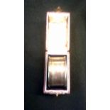 Napkin Ring-Silver boxed napkin ring, hallmark for Birmingham 1916