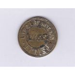 Token - American 19th Century Red Dog Saloon Virginia City good for one screw '10 ladies' for your