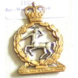 British Corps -Royal Army Veterinary Corps - Bi-Metal QC(Pre 1953)