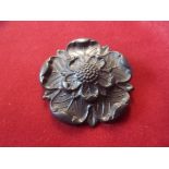 Derbyshire (Imperial Yeomanry) Officers Slouch Cap Badge (Bronzed-brass), two lugs, this pattern was