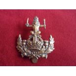 The Queen's Own Royal Glasgow Yeomanry (Dragoons) WWI Cap Badge (Gilding-metal), slider and made J.