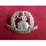 The Norfolk Regiment WWI Forage Cap Badge (Bi-metal), two lugs. K&K: 599