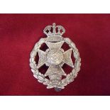 Rifle Brigade (Prince Consort's Own) EIIR Side Cap Badge (White-metal), slider. Design used 1956-