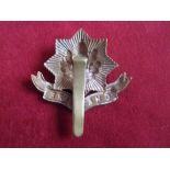 Cheshire Regiment WWI War Economy Forage Cap Badge (Brass), slider. K&K: 621