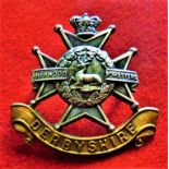 Sherwood Foresters (Derbyshire Regiment) Victorian Cap Badge (Bi-metal), two lugs. K&K: 661