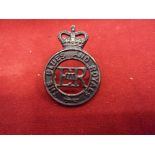 The Blues and Royals EIIR Cap Badge (Bronze), two lugs. K&K:1879