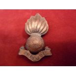 Royal Regiment of Artillery WWII Field Service Cap Badge (Bronze), two lugs. K&K: 1935