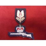 Special Air Service Regiment Beret Badge (Embroidered), sealed 27th May 1953 second type showing the