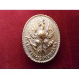 14th (King's) Hussars WWI Economy Cap Badge (Brass), slider. K&K: 772