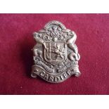 The Welsh Regiment 16th Battalion (Cardiff City), ('Cardiff Pals') WWI Forage Cap Badge (Bronze),