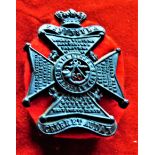 60th: King's Royal Rifle Corps Glengarry Badge (Blackened-brass), two lugs. K&K: 522