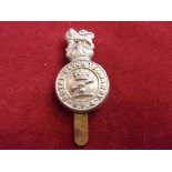 Royal Devonshire Yeomanry (Royal Field Artillery) WWI Other Ranks Cap Badge (White-metal), slider, a