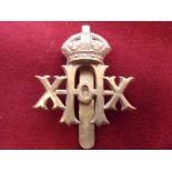 20th Hussars Cap Badge (Gilding-metal), slider. K&K: 793