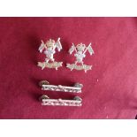 9th/12th Royal Lancers (Prince of Wales Own) EIIR Officers Collar Dogs and shoulder titles (