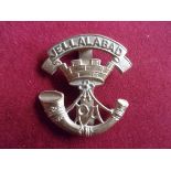 Prince Albert's (Somerset Light Infantry) WWI Other Ranks Cap Badge (Gilding-metal), slider. K&K: