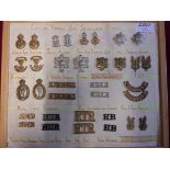 Collar Badge and Shoulder title collection (7) pairs including:- Women's Royal Army Corps, RAEC, 4/7