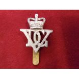 Inniskilling Dragoon Guards EIIR Cap Badge (White-metal), slider. K&K: 1891.