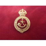 Sherwood Rangers Yeomanry WWII Other Ranks Cap Badge (Anodised), two lugs. K&K: 2285