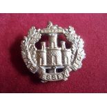 Essex Regiment WWI War Economy Cap Badge (Brass), slider . K&K: 660