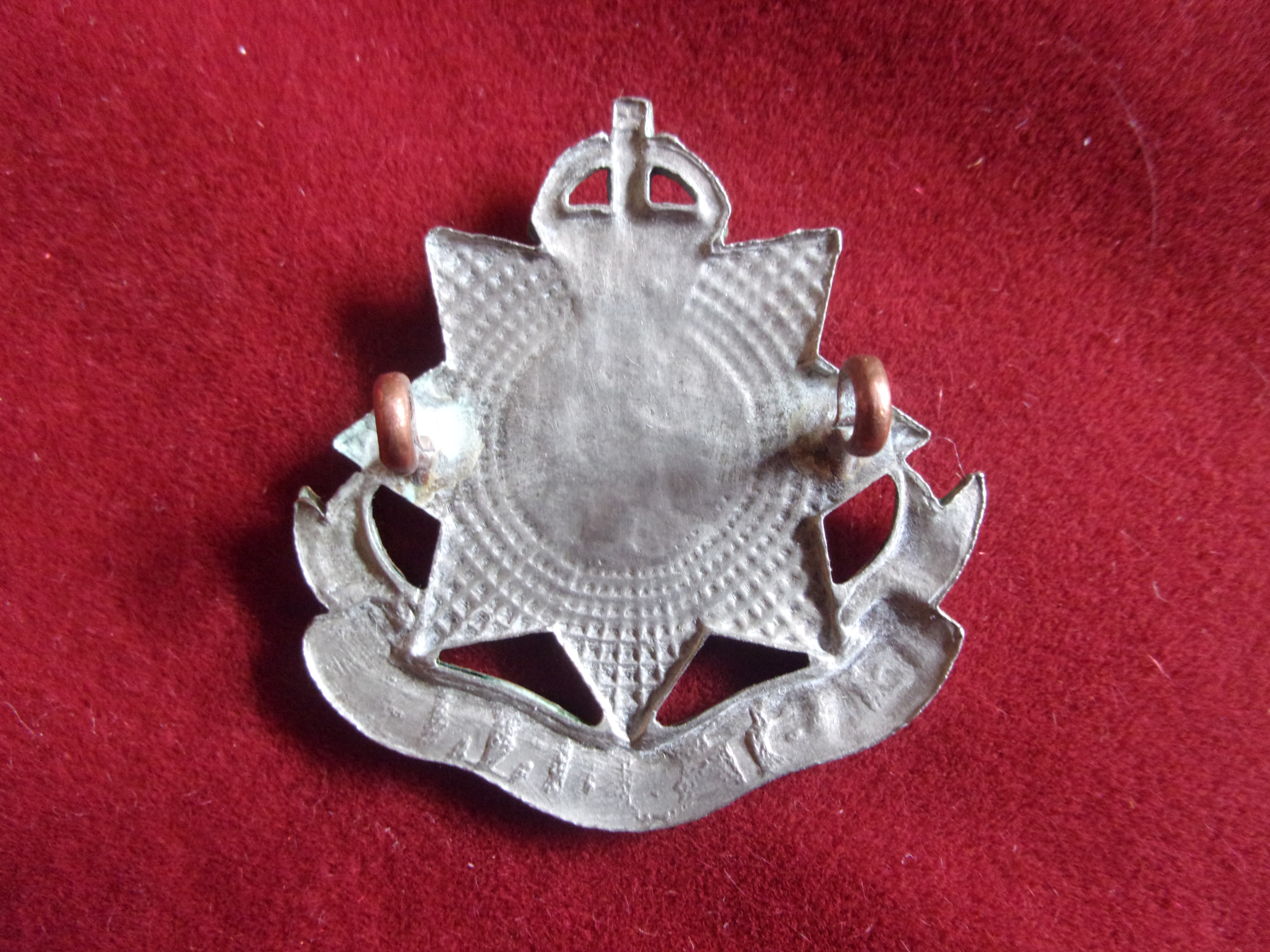 East Surrey Regiment, 13th (Wandsworth) Battalion WWI Cap Badge (Bi-metal), two lugs. K&K: 1148 - Image 2 of 2