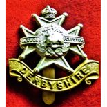 Sherwood Foresters (Derbyshire Regiment) WWI Cap Badge (Bi-metal), two lugs. K&K: 662