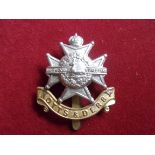 Notts and Derby WWI Cap Badge (Bi-metal), slider. K&K: 662