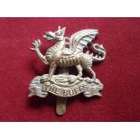 The Buffs (East Kent Regiment) WWI Cap Badge (Gilding-metal), slider. K&K: 591