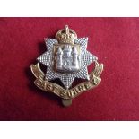 East Surrey Regiment WWI Forage Cap Badge (Bi-metal), slider. K&K: 640