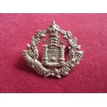 The Essex and Suffolk Cyclist Battalion Officers WWI Collar Badge (Gilding-metal), two lugs. K&K: