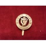 Royal Irish Regiment Other Ranks Helmet Plate Centre, KC 1901-1914 (Gilding-metal construction) K&K: