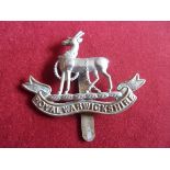Royal Warwickshire Regiment WWI Forage Cap Badge (Bi-metal), slider. K&K: 594