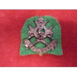Sherwood Foresters (Notts & Derby) Regiment WWI Officers Cap Badge (Bronzed-brass), slider. K&K: