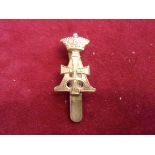 19th (Queen Alexandra's Own Royal Hussars) Other Ranks Cap Badge issued between 1909-1922 (Gilt),