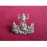 The Queen's Own Royal Glasgow Yeomanry WWII Cap Badge (Gilding-metal), two lugs. K&K: 2313