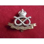 South Staffordshire Regiment WWI Forage Cap Badge (Bi-metal), slider. K&K: 649