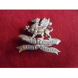 The Border Regiment, 11th Battalion (Lonsdale) WWI Cap Badge (Bronze), two lugs and made J.R. Gaunt.