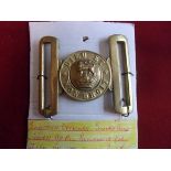 Scottish Officers WWI/II Sword Belt Buckle (Brass), two part construction, this pattern was worn