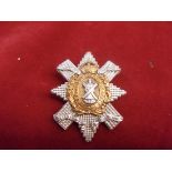 The Highland Cyclist Battalion (Territorial Force) WWI Officers Glengarry Cap Badge (Silver and