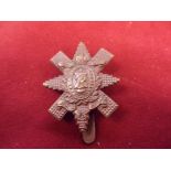 The Highland Cyclist Battalion (Territorial Force) WWI Officers Glengarry Cap Badge (Bronze),