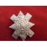 The Highland Cyclist Battalion (Territorial Force) WWI Glengarry Cap Badge (White-metal), two