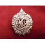 Princess Louise's (Argyll and Sutherland Highlanders) WWI Officers Cap Badge (Silver-plated), two