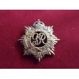 Royal Army Service Corps WWII Other Ranks Forage Cap Badge (Gilding-metal), tab fitting and voided