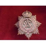 Royal Army Service Corps EDVI Other Ranks Forage Cap Badge (Gilding-metal), two lugs. K&K: 988