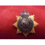 Royal Army Service Corps EDVI Officers Forage Cap Badge (Silver and Gilt), two lugs. K&K: 988