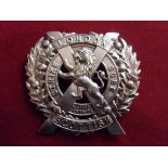 14th County of London Battalion (London Scottish) WWI Other Ranks Glengarry Badge (White-metal),
