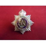 Royal Army Service Corps Forage Cap Badge (Silver and enamel), two lugs and made J.R. Gaunt with the